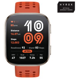 Amazfit Bip 6 Smart Watch 46mm, Pantalla AMOLED 1.97", GPS, Rojo