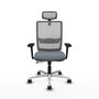 PIQUERAS Y CRESPO Silla de oficina Haches con mecanismo Sincro/Traslack Gris