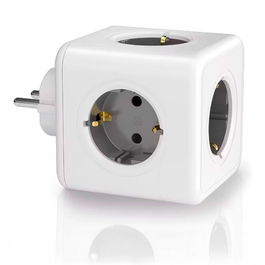 Fbright Clavija modular 5 tomas Schuko 2p+t 16A 250V~ Blanca 3680W compatible con ref 40292, 40293