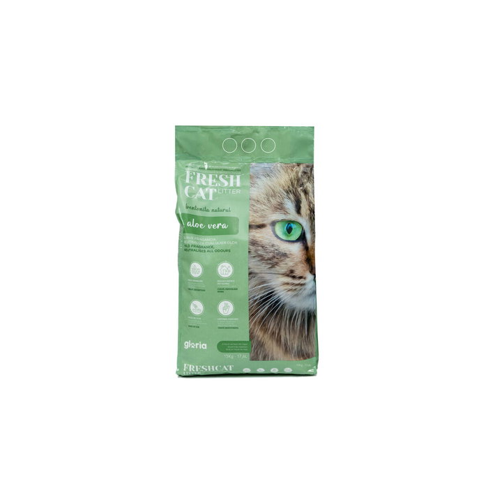 Gloria Fresh Cat Litter Arena Bentonita Premium Aloe Vera 15kg Gloria Fresh Cat Litter Arena Bentonita Premium Aloe Vera 15kg