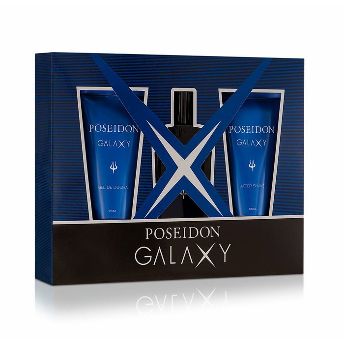 Poseidon Galaxy Lote de 3 Piezas Eau de Toilette, After Shave y Gel de Ducha