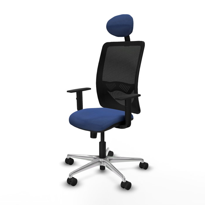 PIQUERAS Y CRESPO Silla de oficina Zulema con mecanismo Sincro, Azul marino y Negro PIQUERAS Y CRESPO Silla de oficina Zulema con mecanismo Sincro, Azul marino y Negro