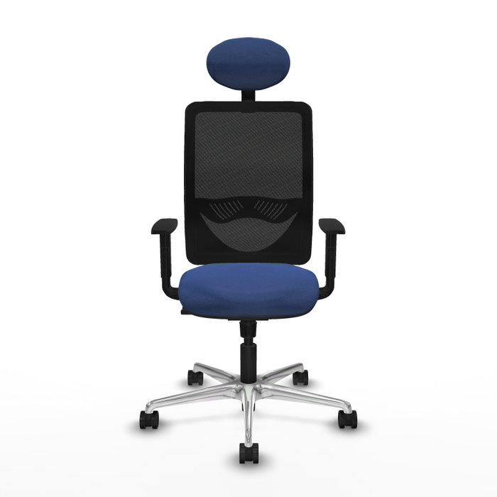 PIQUERAS Y CRESPO Silla de oficina Zulema con mecanismo Sincro, Azul marino y Negro PIQUERAS Y CRESPO Silla de oficina Zulema con mecanismo Sincro, Azul marino y Negro