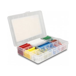 DeLOCK Juego de 308 piezas de tubos termorretráctiles y conectores de cable para soldar multicolor