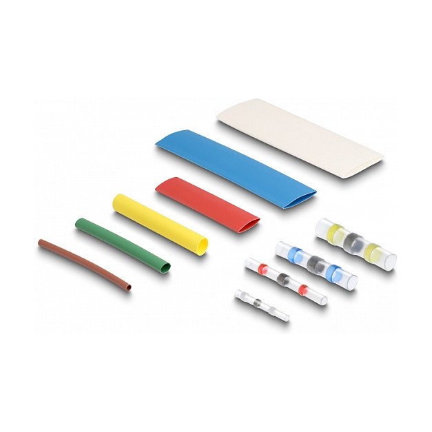 DeLOCK Juego de 308 piezas de tubos termorretráctiles y conectores de cable para soldar multicolor DeLOCK Juego de 308 piezas de tubos termorretráctiles y conectores de cable para soldar multicolor