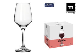 La Mediterranea Set de 6 Copas de Vino Lavere