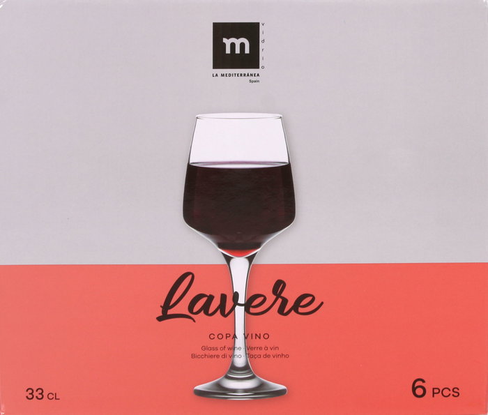 La Mediterranea Set de 6 Copas de Vino Lavere