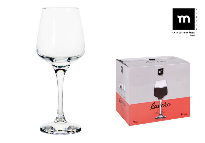 La Mediterranea Set de 6 Copas de Vino Lavere La Mediterranea Set de 6 Copas de Vino Lavere