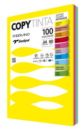 Fabriano Paquete de 100 Hojas A4 Colores Surtidos Intensos