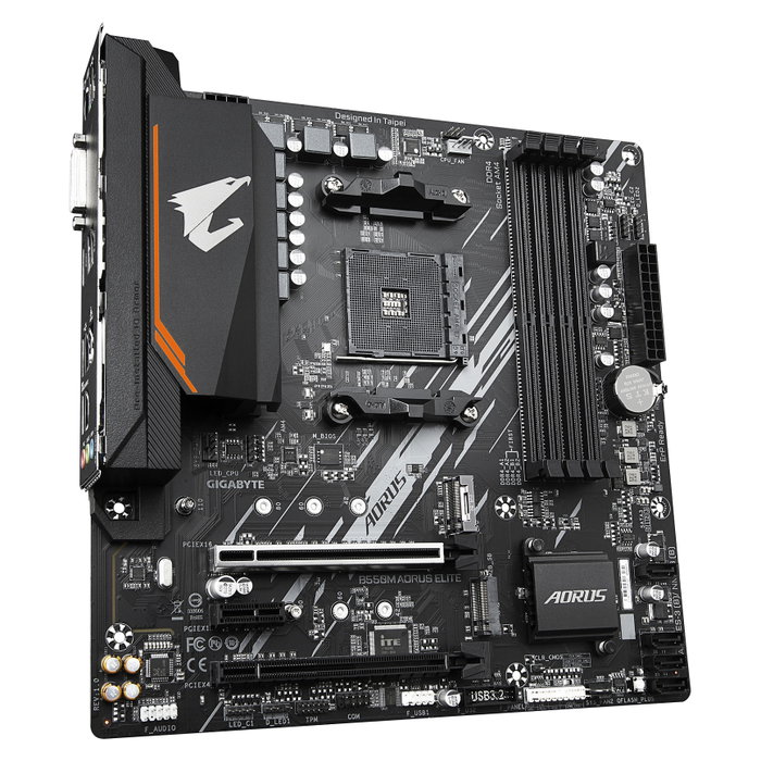 Gigabyte B550M AORUS Elite Placa Base AM4 mATX, Socket AMD, 4x DDR4, 4x SATA, USB 3.2, GAB55MAEL-00-G