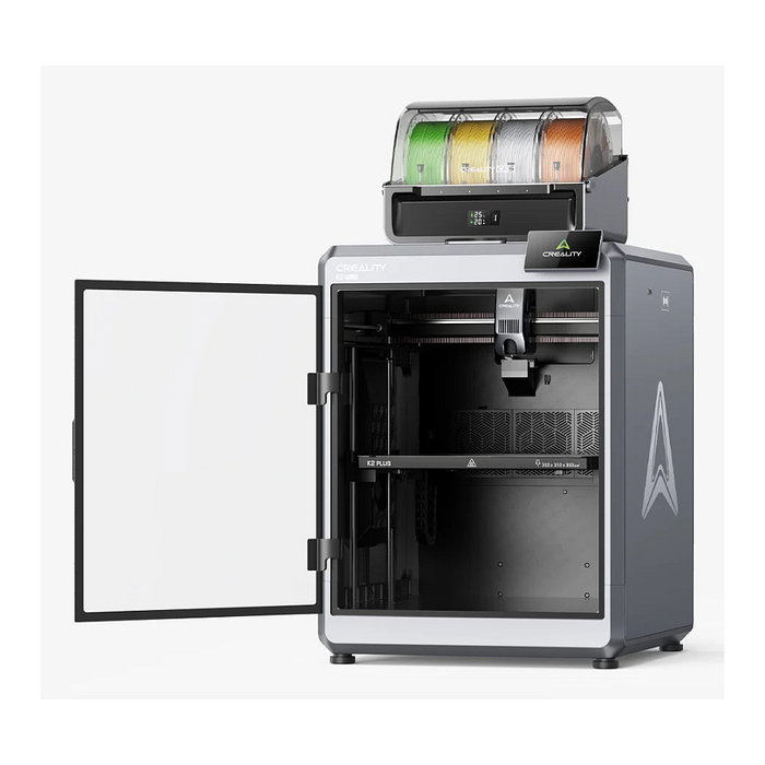 Creality K2 PLUS Combo Impresora 3D FDM con Sistema CFS de 4 Filamentos, 350*350*350 mm, WiFi, Ethernet, 600 mm/s, 4.3" Pantalla Táctil
