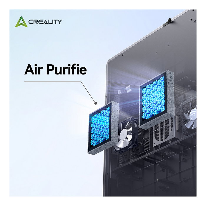 Creality K2 PLUS Combo Impresora 3D FDM con Sistema CFS de 4 Filamentos, 350*350*350 mm, WiFi, Ethernet, 600 mm/s, 4.3" Pantalla Táctil