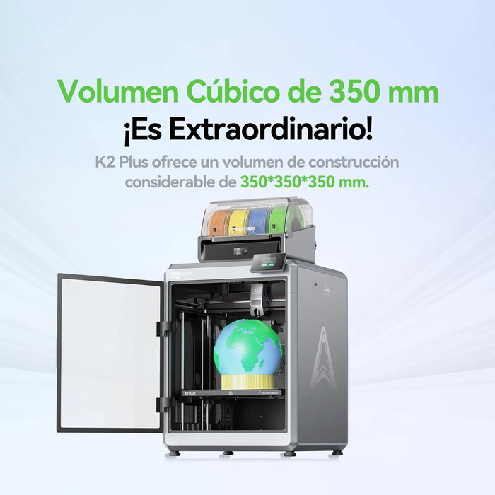Creality K2 Plus Combo Impresora 3D | Volumen 350x350x350 mm | Alta Velocidad 600mm/s | Calibración Automática | Compatible con PLA, ABS, PETG, Fibra de Carbono