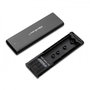 QOLTEC Carcasa de disco M.2 USB 3.1 Gen 1 en aluminio, negro