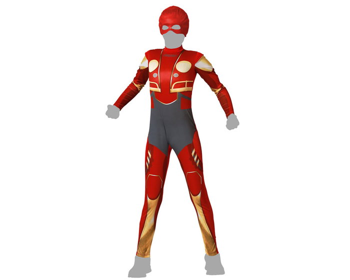Disfraz Superhéroe Comic Rojo para Niño 3-4 Años Infantil