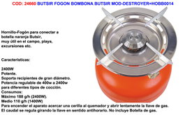 Butsir Fogón de camping Destroyer ø23 x 7 cm