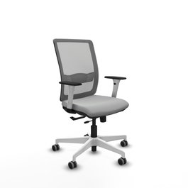 PIQUERAS Y CRESPO Silla de oficina Haches Gris con mecanismo Sincro/Traslack
