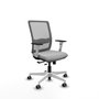 PIQUERAS Y CRESPO Silla de oficina Haches Gris con mecanismo Sincro/Traslack