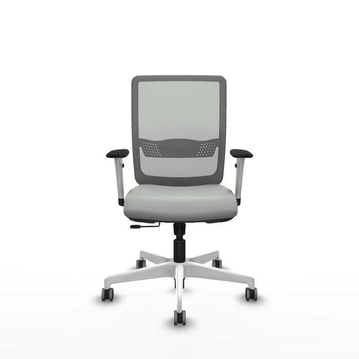 PIQUERAS Y CRESPO Silla de oficina Haches Gris con mecanismo Sincro/Traslack