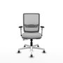 PIQUERAS Y CRESPO Silla de oficina Haches Gris con mecanismo Sincro/Traslack