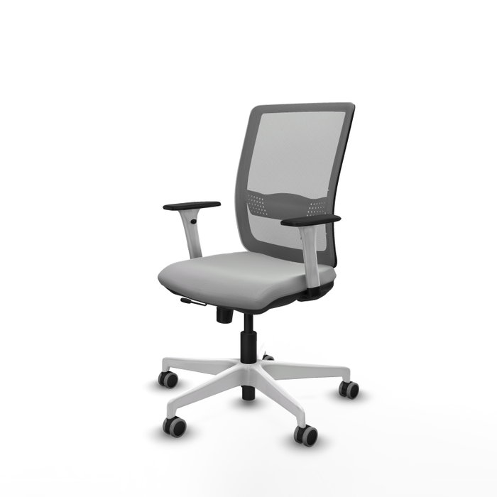 PIQUERAS Y CRESPO Silla de oficina Haches Gris con mecanismo Sincro/Traslack