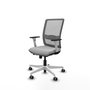 PIQUERAS Y CRESPO Silla de oficina Haches Gris con mecanismo Sincro/Traslack