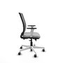 PIQUERAS Y CRESPO Silla de oficina Haches Gris con mecanismo Sincro/Traslack