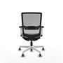 PIQUERAS Y CRESPO Silla de oficina Haches Gris con mecanismo Sincro/Traslack