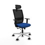 PIQUERAS Y CRESPO Silla de oficina Haches con mecanismo Sincro/Traslack Azul y Negro