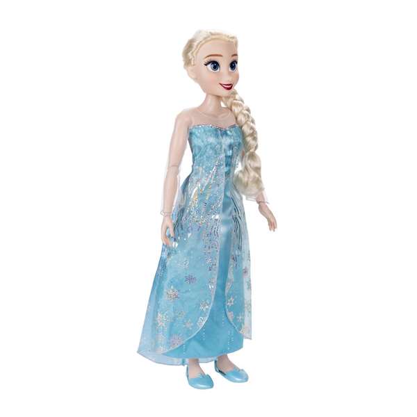 Jakks Pacific Muñeca Princesa Disney Frozen Elsa 80 cm de PVC, incluye Conjunto y Cepillo, para Niñas +3 Años Jakks Pacific Muñeca Princesa Disney Frozen Elsa 80 cm de PVC, incluye Conjunto y Cepillo, para Niñas +3 Años
