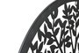 DKD Home Decor Decoración de Pared Metal Árbol Gato Negro 60x60 cm