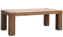 DKD Home Decor Mesa de Comedor de Pino y Madera Reciclada 240x110x78