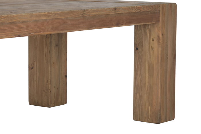 DKD Home Decor Mesa de Comedor de Pino y Madera Reciclada 240x110x78
