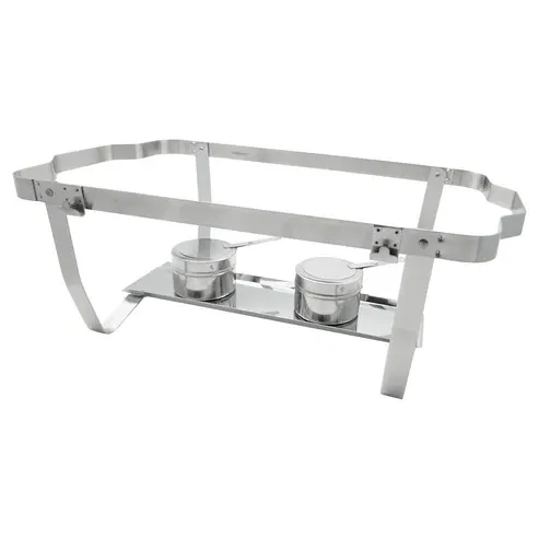 WINCO - WC-C4080 - Chafing dish GN 1/1 rectangular con tapa y dos soportes para combustible.