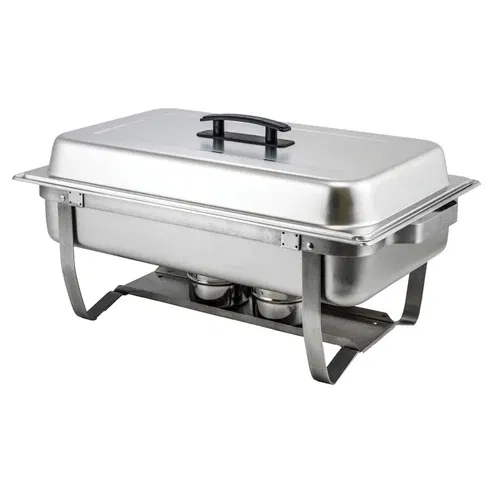 WINCO - WC-C4080 - Chafing dish GN 1/1 rectangular con tapa y dos soportes para combustible.