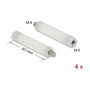 DeLOCK Separador M5 x M4 Hexagonal 50 mm Natural 4 Piezas