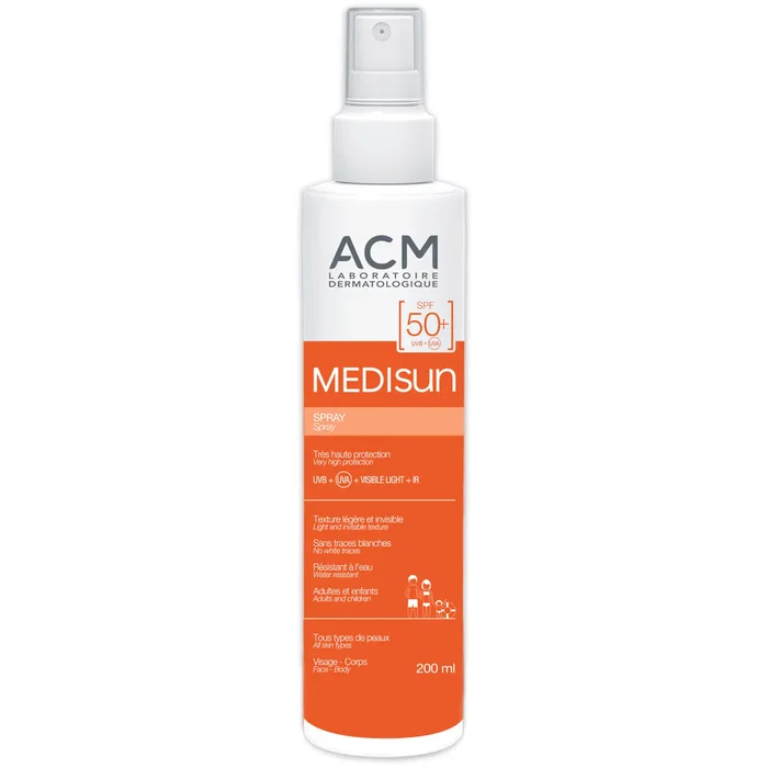Laboratoire ACM Medisun Spray Solar Hidratante SPF 50+, 200 ml Laboratoire ACM Medisun Spray Solar Hidratante SPF 50+, 200 ml