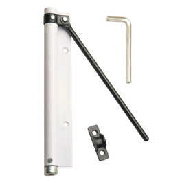 Wolfpack Muelle para Puerta en Aluminio Anodizado Blanco