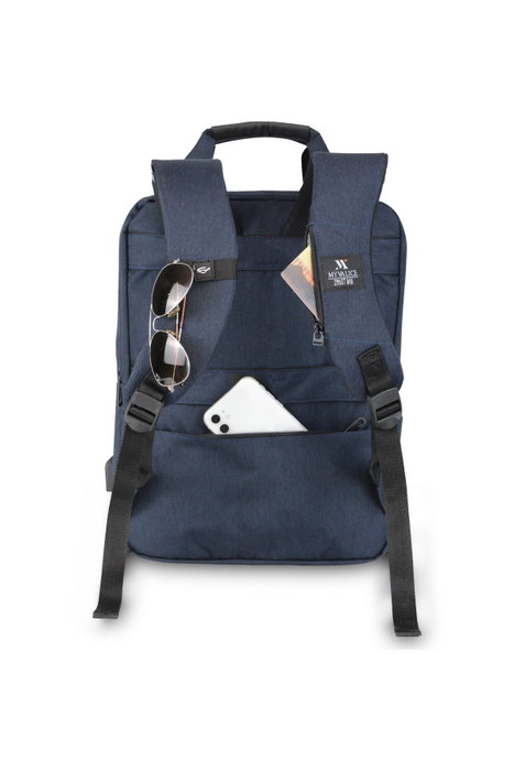Zoozie Bags 2218 Bolsa para Portátil Resistente al Agua con Puerto USB, 22-25 L, Tejido Impermeable, Azul Oscuro Zoozie Bags 2218 Bolsa para Portátil Resistente al Agua con Puerto USB, 22-25 L, Tejido Impermeable, Azul Oscuro