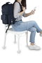 Zoozie Bags 2218 Bolsa para Portátil Resistente al Agua con Puerto USB, 22-25 L, Tejido Impermeable, Azul Oscuro