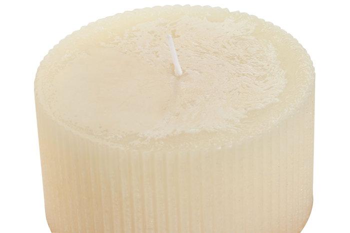 DKD Home Decor Vela de Cera de Parafina Crema 910g