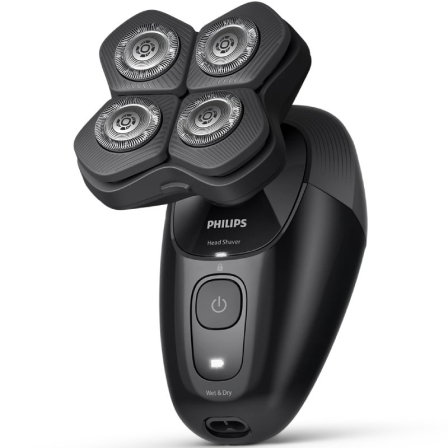 Philips HS5980/15 Afeitadora Eléctrica Cabeza Pro Serie 5000 - Cabezal Flexible 360°, Cuchillas ComfortCut, Impermeable Wet & Dry, Batería 60 Min