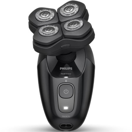 Philips HS5980/15 Afeitadora Eléctrica Cabeza Pro Serie 5000 - Cabezal Flexible 360°, Cuchillas ComfortCut, Impermeable Wet & Dry, Batería 60 Min