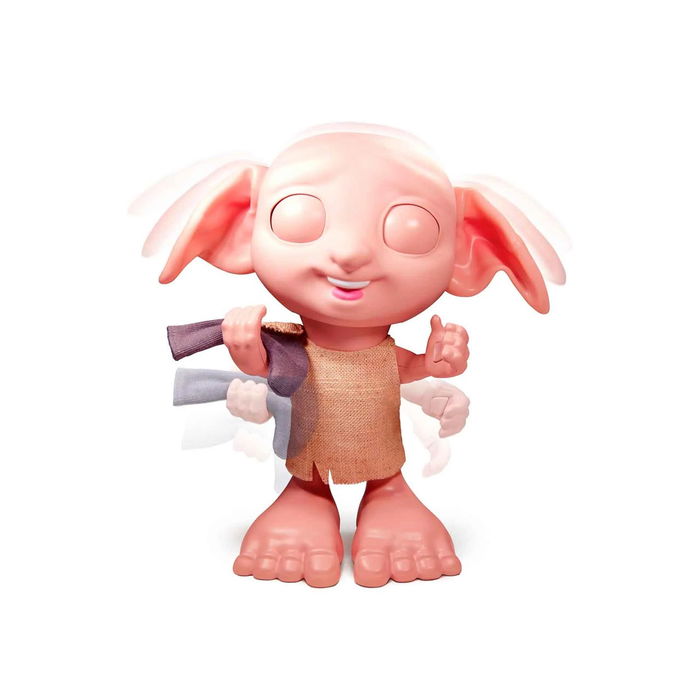 Spin Master 6069166 Dobby Interactivo Harry Potter Wizarding World, +35 Sonidos y Frases, Voz Película, Reacciona a Tacto y Calcetín.