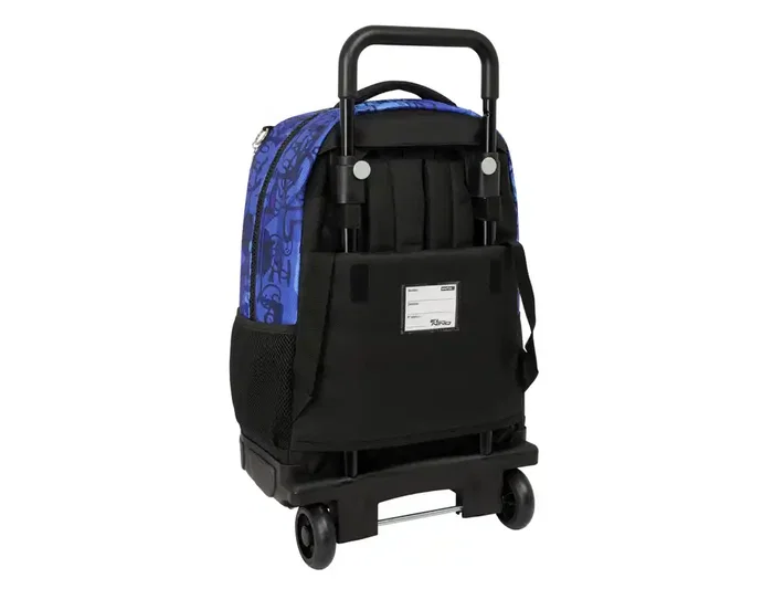 Mochila Escolar con Ruedas El Niño Roller Azul Negro 33 x 45 x 22 cm
