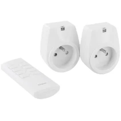 Chacon Kit 2 Tomas Encendido Apagado con Control Remoto Inalambrico 25m 2000W