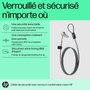 HP Bloqueo de Cable con Combinación Nano 63B28AA con cable de 1,83 m para Portátiles