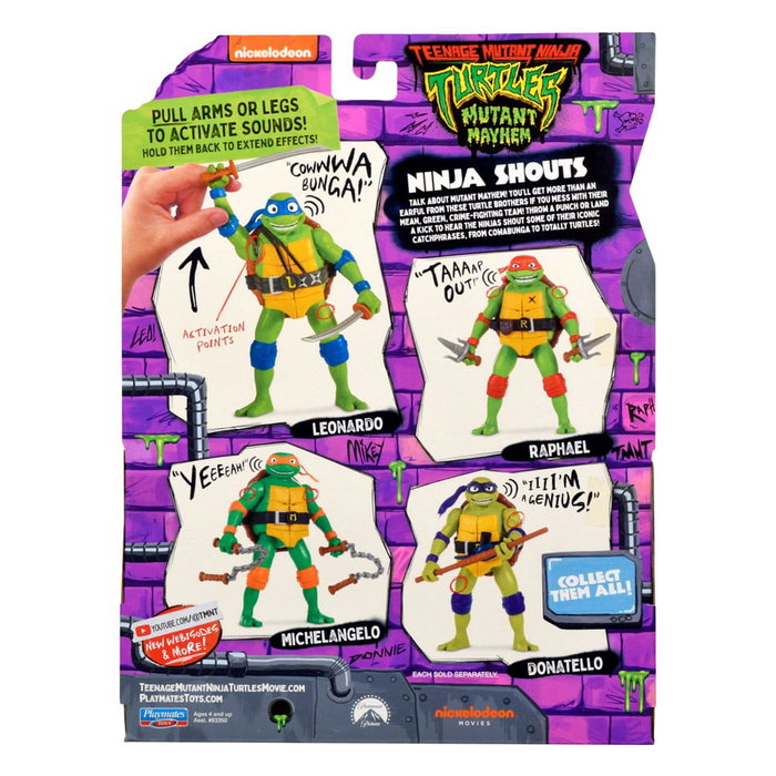 Playmates Ninja Turtles: Caos Mutante Ninja Shouts Figuras 15 cm Surtido (8)