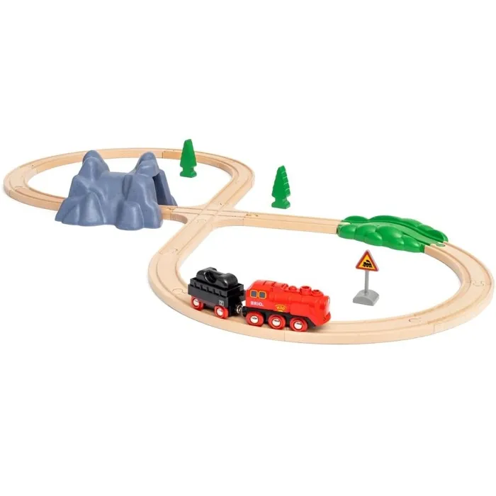 Brio World Circuito de locomotora a batería de vapor 36017