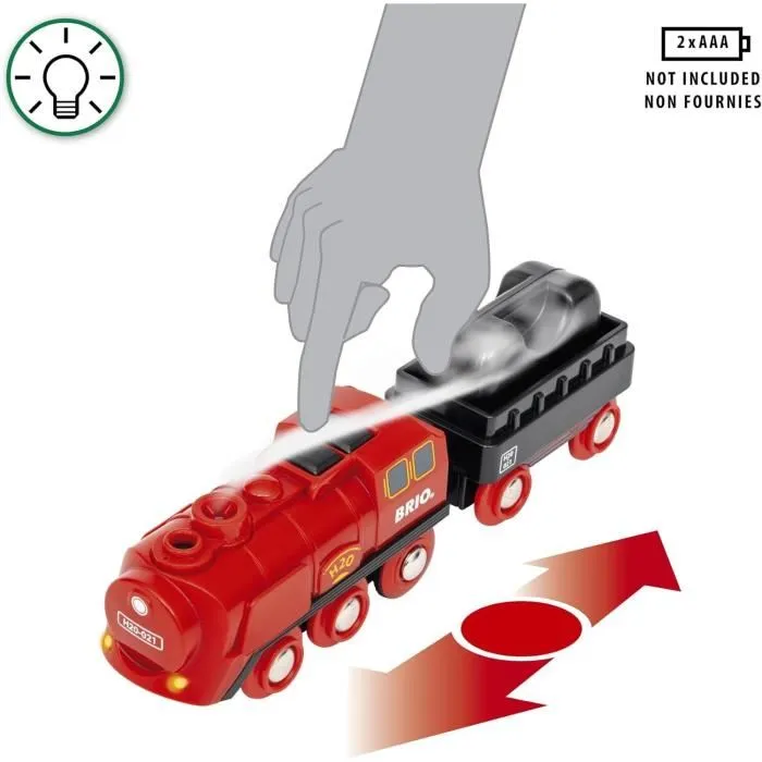Brio World Circuito de locomotora a batería de vapor 36017